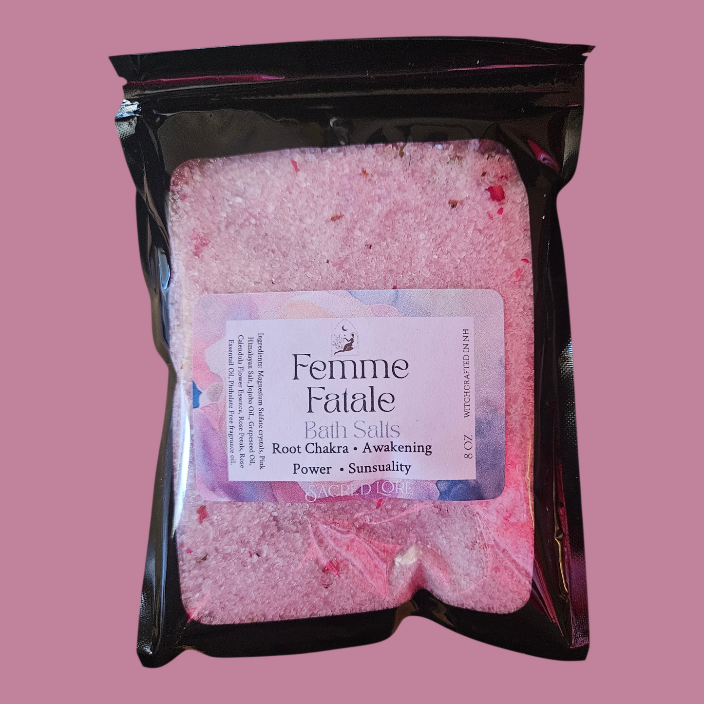 Sacred Lore - Femme Fatale Bath Soak • Bath Salt • Epsom Salt (8 oz)
