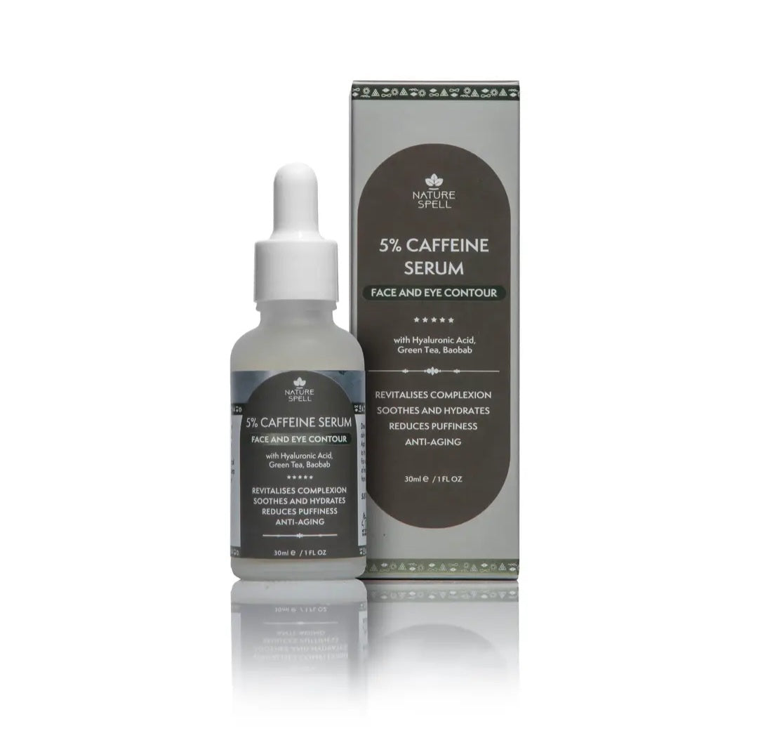 Nature Spell 5% Caffeine Serum - Face & Eye Contour - 1 fl oz