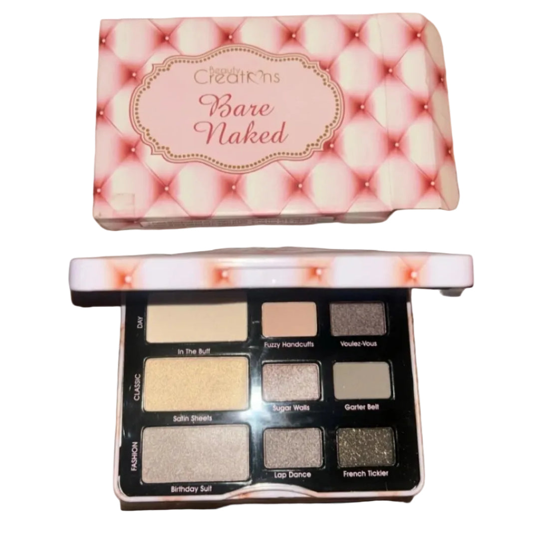 Beauty Creations "Bare Naked" 9-Color Natural/Neutral Eyeshadow Palette