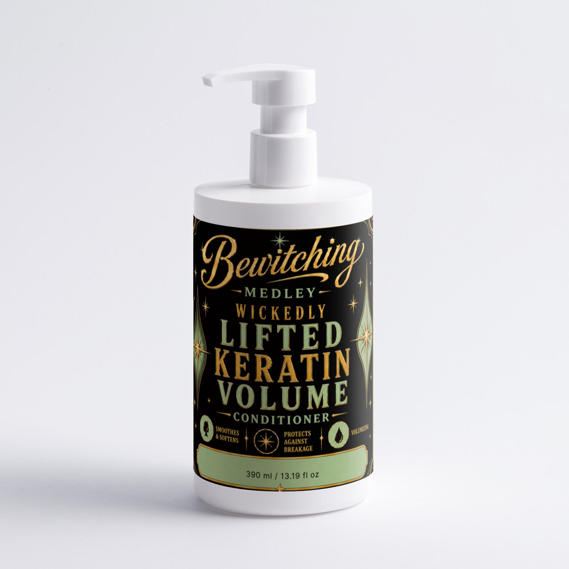 Wickedly Lifted Keratin Volume Conditioner bottle front view — luxury volumizing conditioner with keratin for lifted, fuller hair