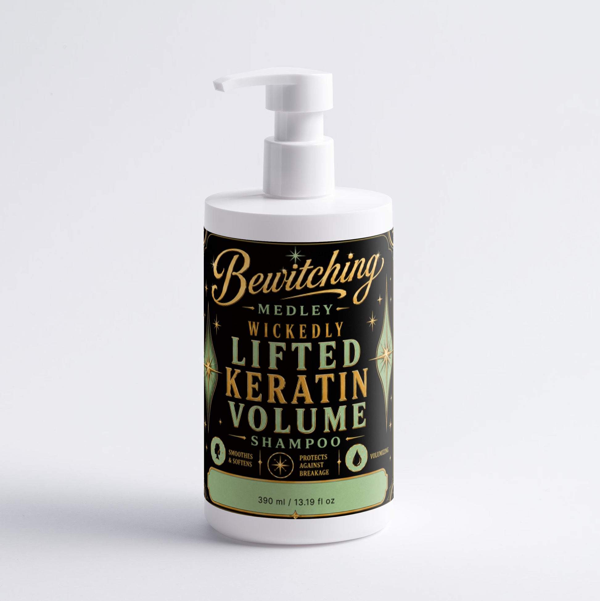 Wickedly Glossed Vetiver Conditioner lifestyle shot — Bewitching Medley luxury haircare collection