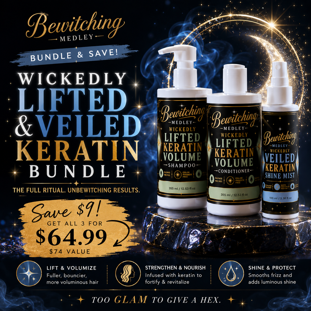 Wickedly Lifted & Veiled™ Keratin Bundle