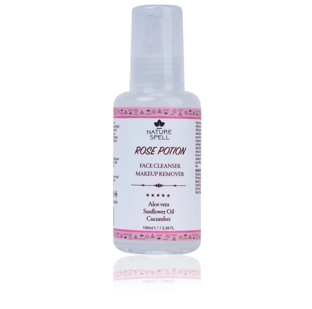 Nature Spell Rose Potion Face Cleanser Makeup Remover - 3.38 fl oz