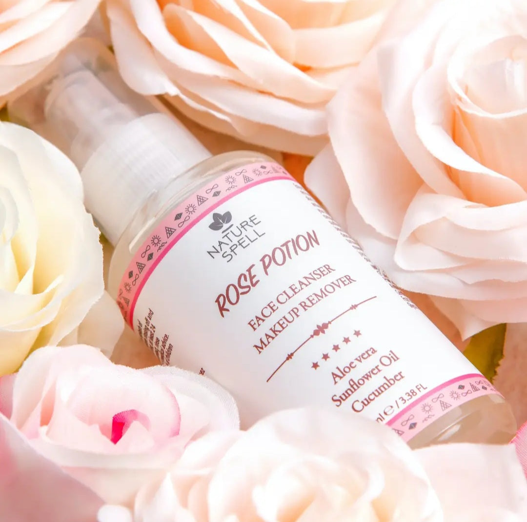 Nature Spell Rose Potion Face Cleanser Makeup Remover - 3.38 fl oz