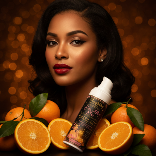 Ever After Skin Golden Glow Vitamin C Serum - Mixed Race Model