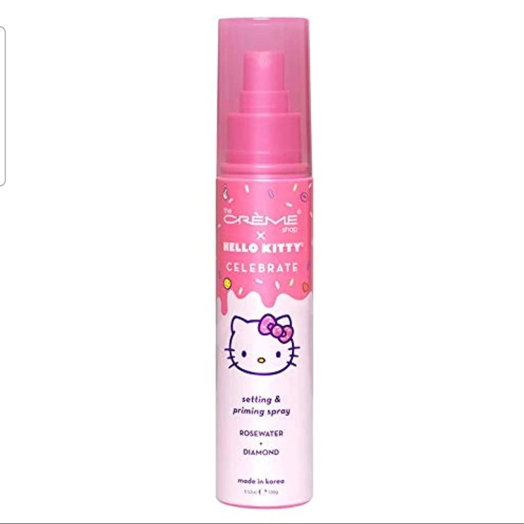The Creme Hello Kitty Setting & Priming Spray Rosewater+Diamond (3.52 fl oz)