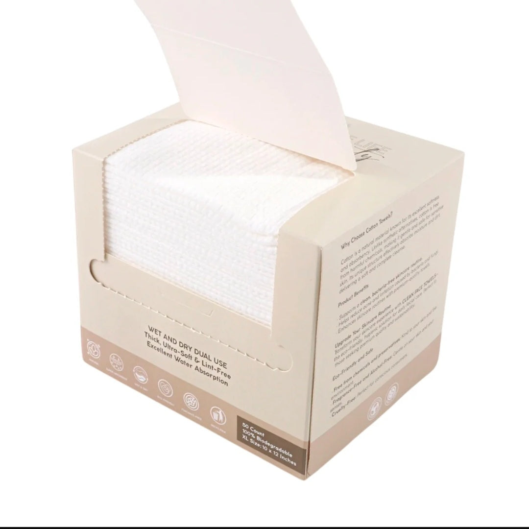 Totemica Clean Face Towels - 50 ct